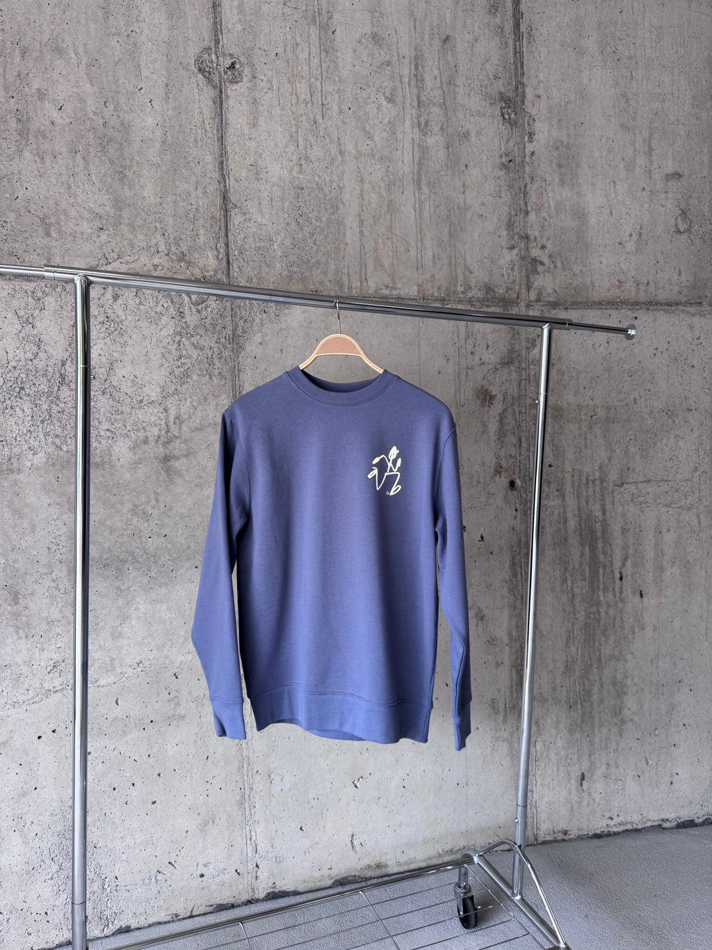'Echo' Sudadera Regular LS Crew Dark