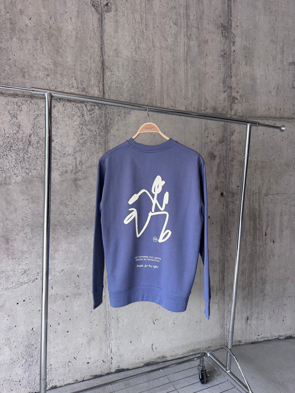 'Echo' Sudadera Regular LS Crew Dark