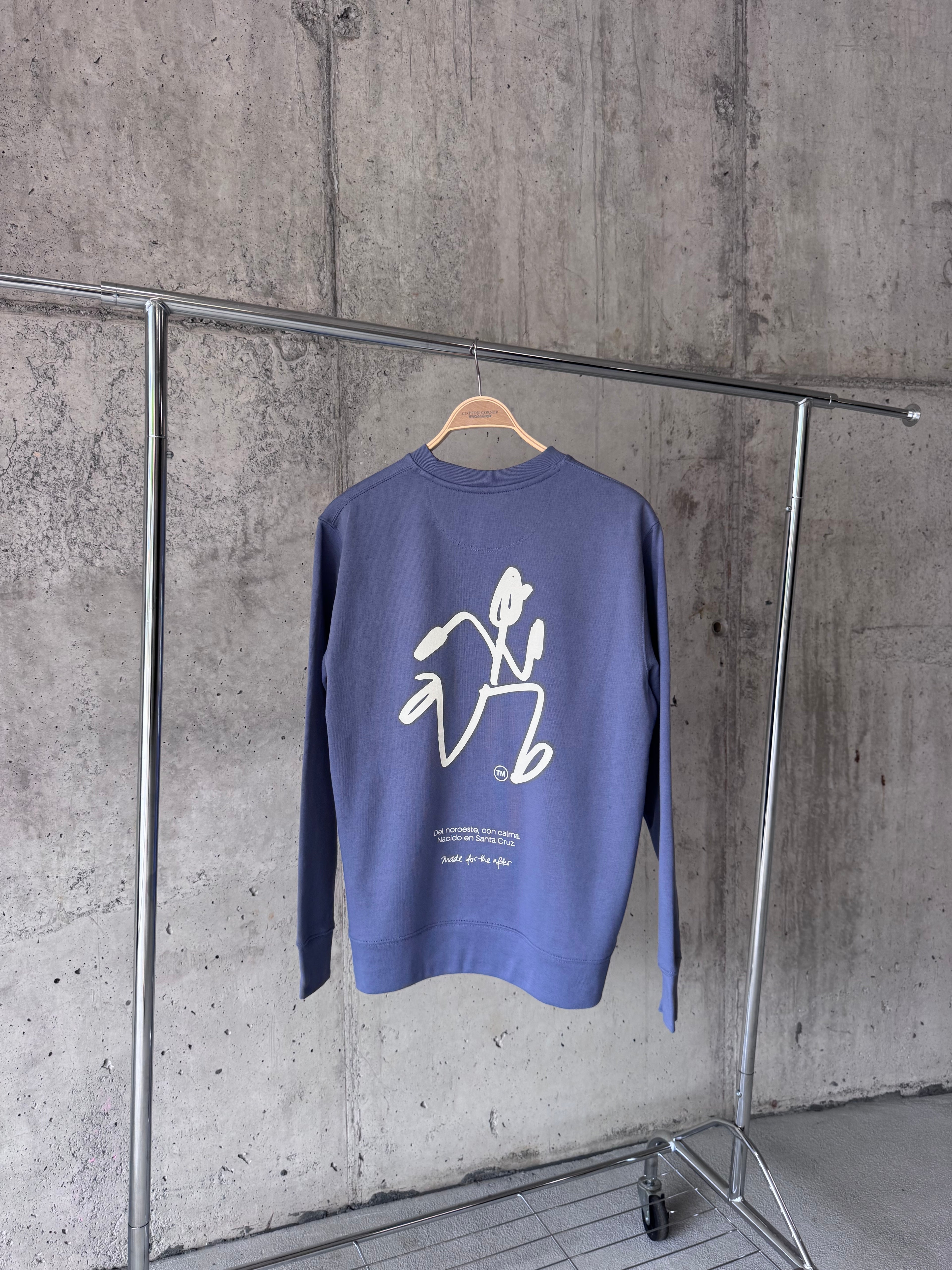 'Echo' Sudadera Regular LS Crew Dark