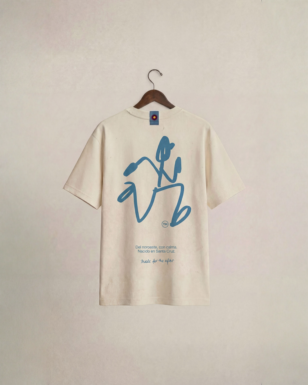 "Nordwest Blue" Calma T-shirt Loooose.