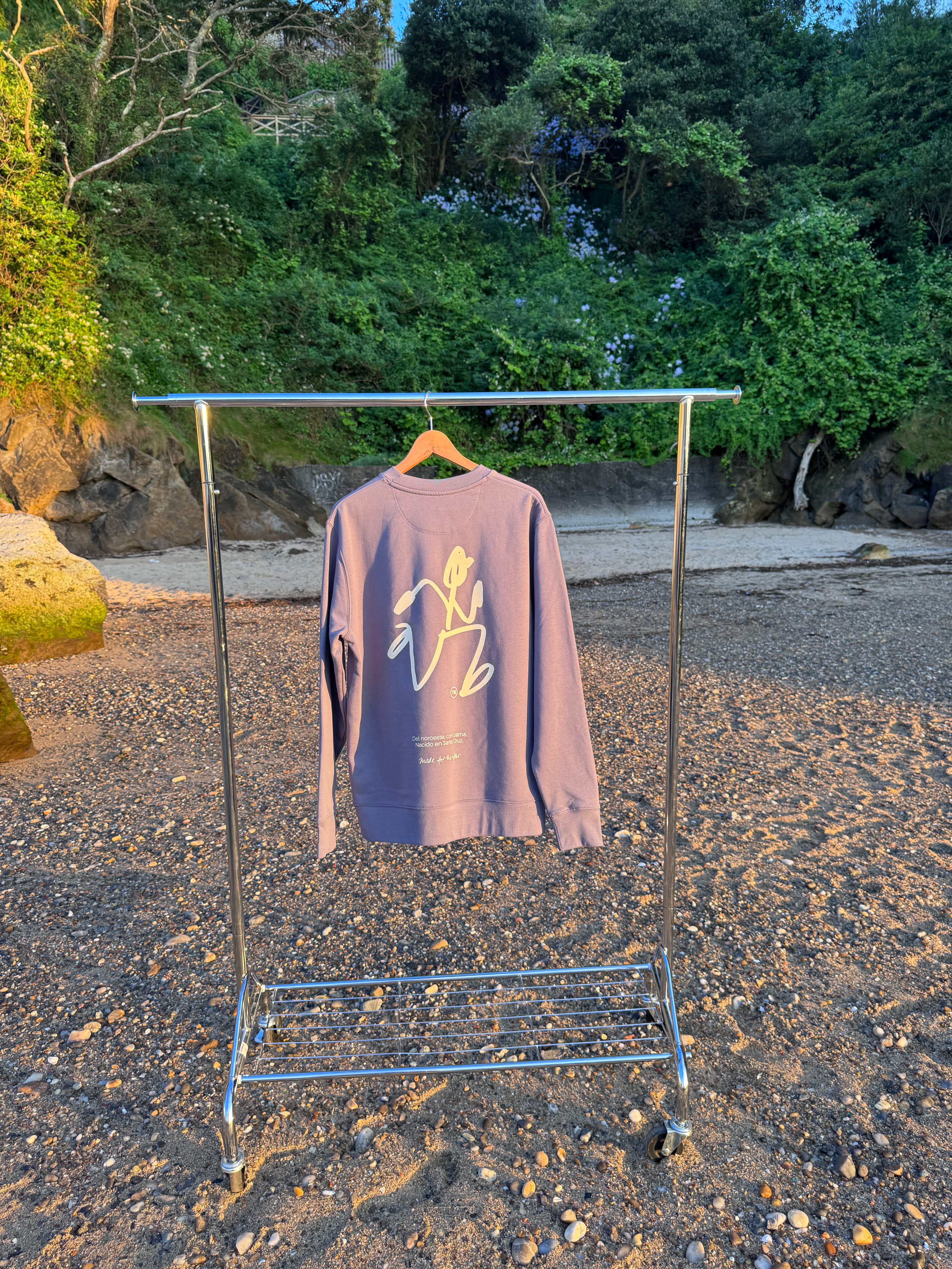 'Echo' Sudadera Regular LS Crew Dark