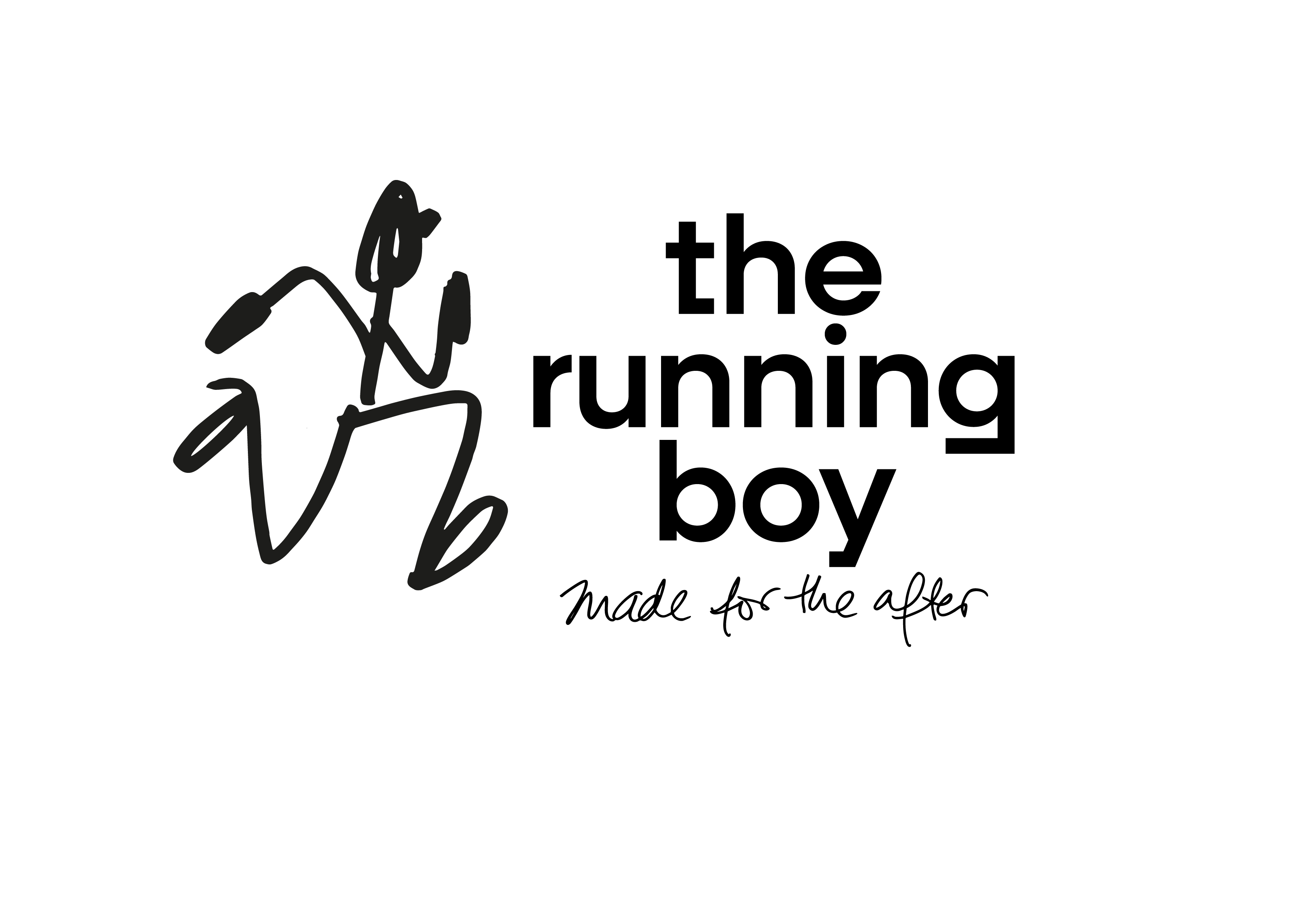 the running boy®️ Made for the after.